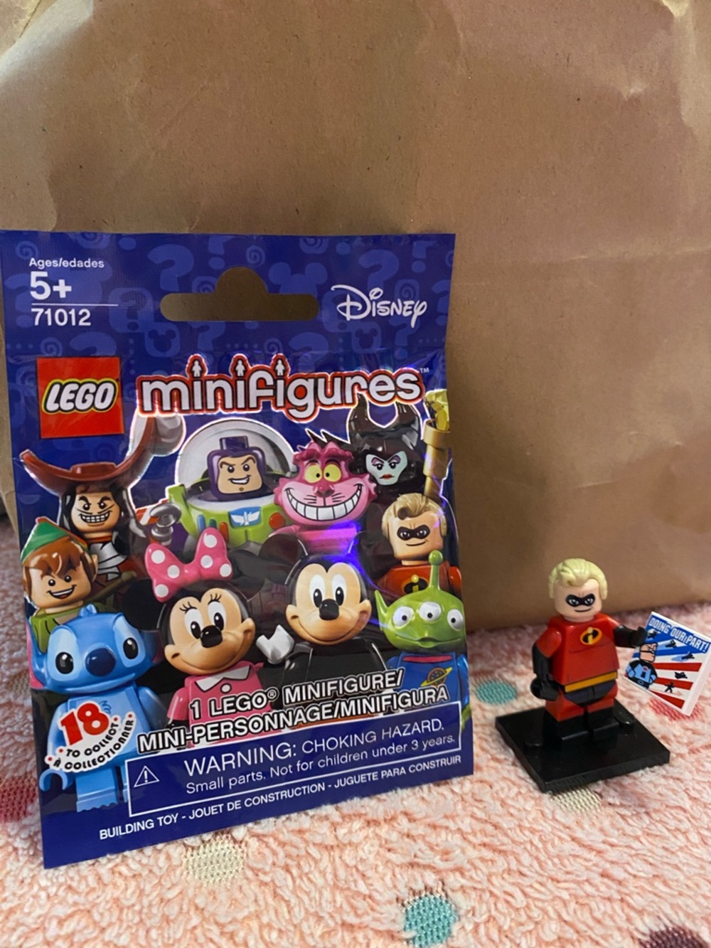 Lego Disney Minifigure Series 1 Dash figure from Pixar’s The Incredibles